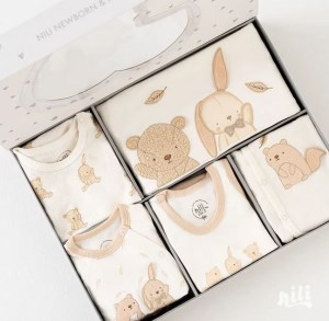 نیلی سرویس جعبه ای 13 تیکه طرح برگ ریزان 3972