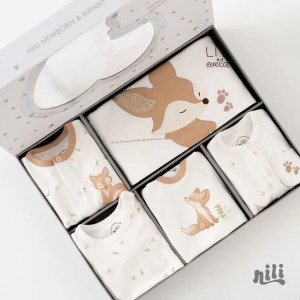 نیلی سرویس جعبه ای 13 تیکه طرح روباه 3974