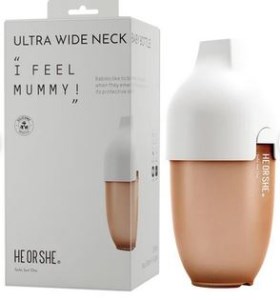 هی اور شی شیشه شیر 240 میل تمام سیلیکون طوسی