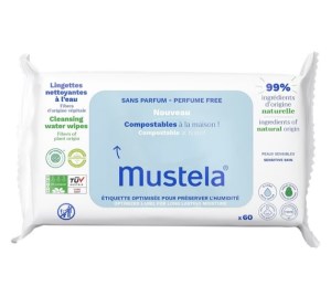 موستلا دستمال مرطوب 60 برگی 99 درصد بر پایه آب